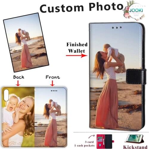 ForSamsung galaxy a8 2018 coque Case name custom phone Flip Leather Wallet Phone Case forSamsung A8 Book Cover Capa