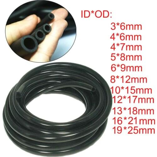 1M Smooth Nitrile Rubber Fuel Tubing Petrol Diesel Oil Line carburetor Hose Pipe