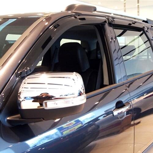 Smoke window visor Windows Side Sun Rain Protection Shield Exterior Body For Kia Borrego 2008 - 2015