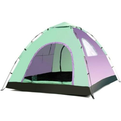 Quality Portable Single Layer 3-4 Person Rainproof Gazebo Automatic Outdoor Camping Tent for Hiking Fishing Hunting Adventure