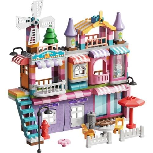 216PCS Large Girls Dream House Princess Castle Building Blocks Parts Role Play DIY Educational Toys Children Birthday Gift