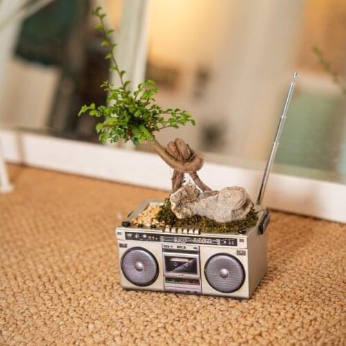 Creative Recorder Potted Plant Personalized Resin Flowerpot Household Receives Furnishings Flower Pot Succulents Pots