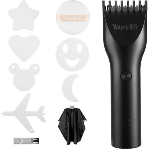 Professional Hair Trimmer for Men Electric Beard Clipper USB Rechargeable Electric Shaver Ceramic Cutter Head Adult Razor F35