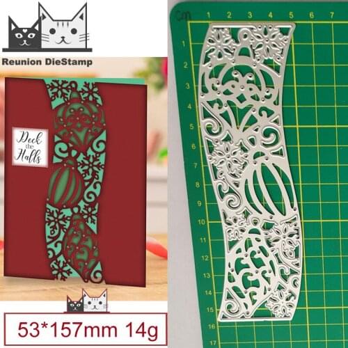 Metal Cutting Dies Christmas Lantern Snowflake Lace Cut Die Mold Card Scrapbook Paper Craft Knife Mould Blade Punch Stencils