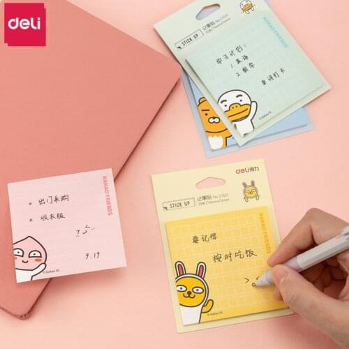 Deli Cute Sticky Notes Memo Pads 36packs Kakao Friends Note Pads Peach Planner Stickers To Do List Kawaii Korean Stationery Item