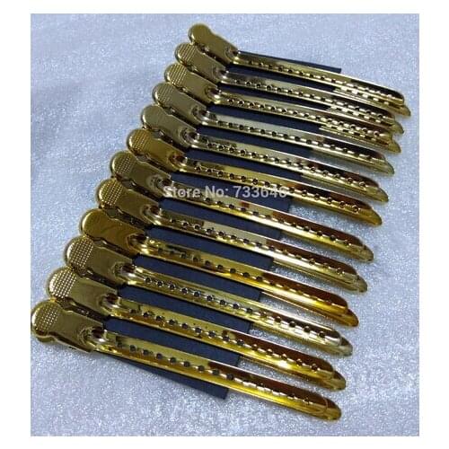 New arrive metal clips 12pcs/pack hair clips professional hair pin golden color