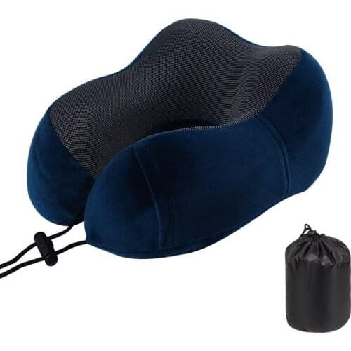 New U Shaped Memory Foam Neck Pillows Soft Slow Rebound Space Travel Pillow Cervical Healthcare Bedding Drop Shopping