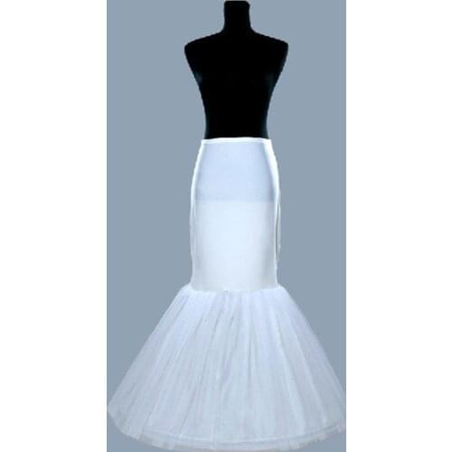 Plus Size One/1 Hoop Petticoat Slip Crinoline For Mermaid Wedding Dresses Underskirt Women