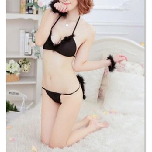Sexy Lingerie Womens Underwear Cat Girl Dress Role Play Bikini Three Point Sexy Temptation Support Purchasing And Wholesale