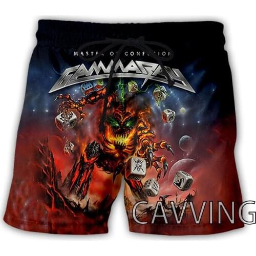 New Fashion Women/Mens 3D Print Gamma Ray Rock Summer Beach Shorts Streetwear Men Quick Dry Vacation Casual Shorts T01