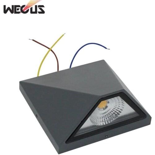 WECUS) LED waterproof wall lamp, die-casting outdoor wall lamp, engineering lighting fence garden countyard