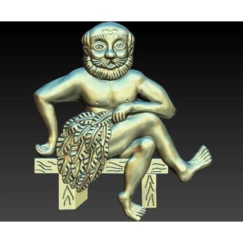 STL Model for CNC Router 3D Printer Laser Artcam Aspire Cut3d Bas Relief - Old man