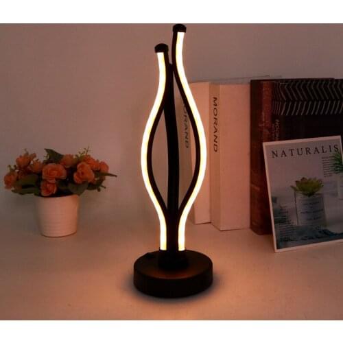 LED Bar Table Lamp Personality Three Claws Touch Switch For Bedside Bedroom Coffee KTV Cafe Restaurant Decor Night Lighting Lamp