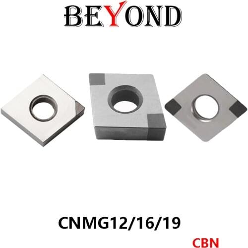 BEYOND 1PCS CNMG CNMG120402 CNMG120408 CNMG120412 CNMG160608 CNMG190612 CBN Diamond Boron Nitride Lathe Cutter Tools