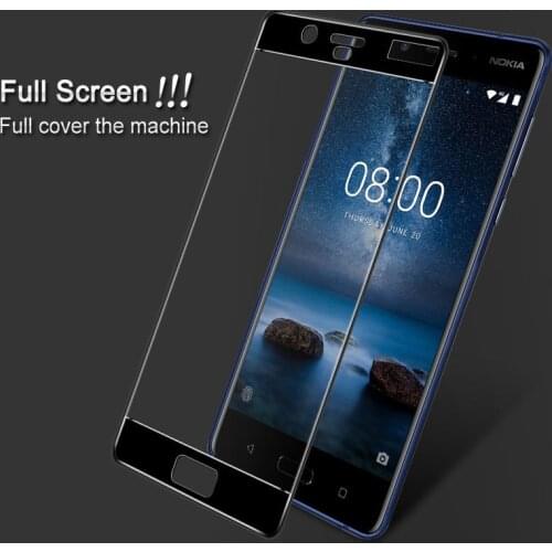 For Nokia 8 Tempered Glass 9H 3D Full Cover Explosion-proof Screen Protector Film For Nokia 8 Cover