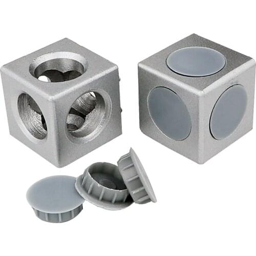 1PC 2020 3030 4040 4545 Aluminum Cube Corner Connector Fasteners for European Standard Aluminum Profiles