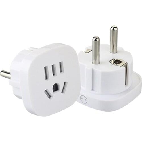 1PC US AU To EU Plug USA AUS To Euro Europe Travel Wall AC Power Plug Wall Charger Outlet Adapter Converter 2 Round Pin Socket