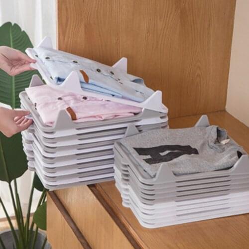 1pcs Lazy Folding Clothes Organizer Shirt Organizer T Shirt Folder Board Clothing Dividers Stackable Folding Board Organizer