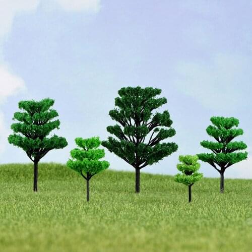 10PCS Miniature Multicolour Tree Pine Red Maple Cherry Tree Mushroom Micro Landscape Succulent Ornaments Plant Decoration