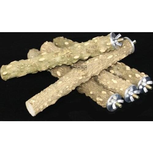 100pcs Portable Perches Pet Bite Claw Grinding Bird Parrot Stand Wooden Pets Toys Wood Hanging Cage