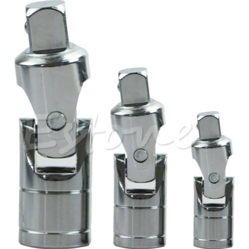 6.3mm/10mm/12.5mm Universal Joint Ratchet Angle Steel Extension Bar 1/4" 3/8" 1/2" Socket Adapter