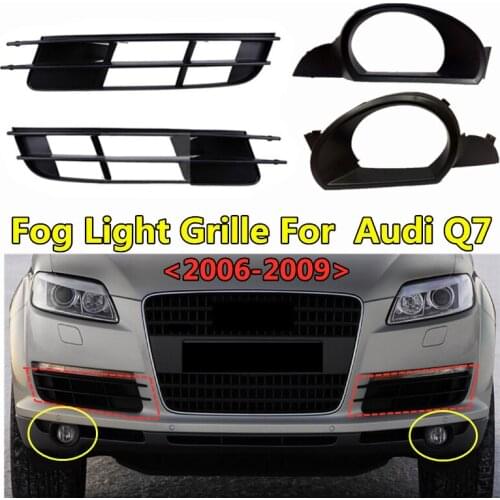 Car Replacement Accessories Auto Original Style Abs Front Lower Bumper Grills For Audi- Q7 2006 2007 2008 2009 Day Light Grille