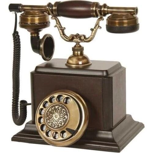 Anna Bell Castle Wooden Walnut Classical telephone antique classic telephone старый классический телефон