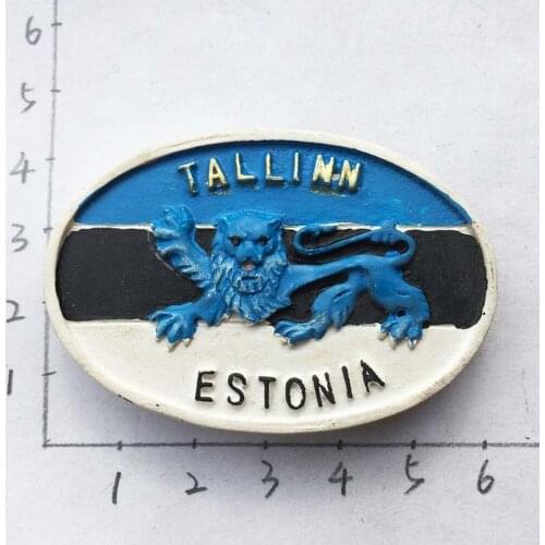 BABELEMI Resin Creative Estonia Tallinn 3D Refrigerator Fridge Magnet Tourism Souvenir Gift