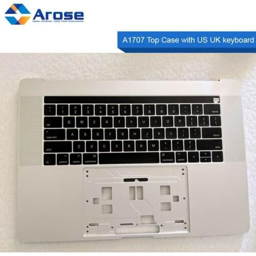 A1707 Top Case with US UK keyboard without touchpad For MacBook Pro A1707 Palmrest