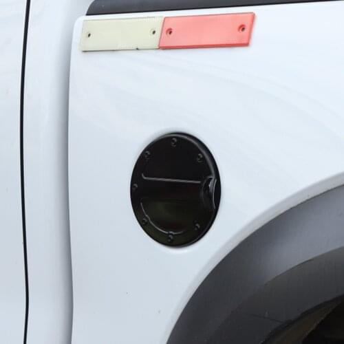 Black ABS Gas Door Cover Fuel Tank Oil Cap Cover Fit For Ford F-150 2009-2014