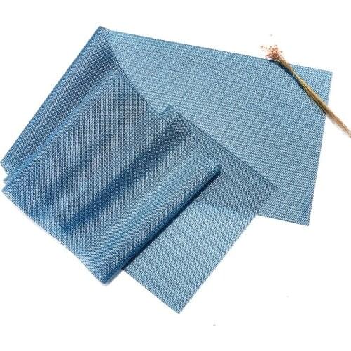 Home Environmental Protection Creative PVC Tablecloth Woven Table Runner Hotel Model Room Flag Dinning Decorative Mater