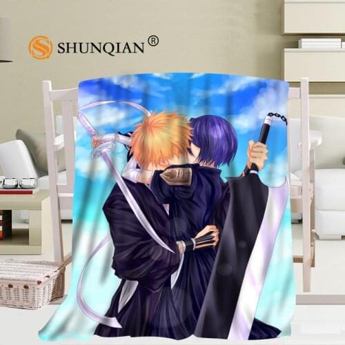 Custom Bleach Pattern Travel Blanket Home TV Casual Relax for Family Soft Fluffy Warm Blanket