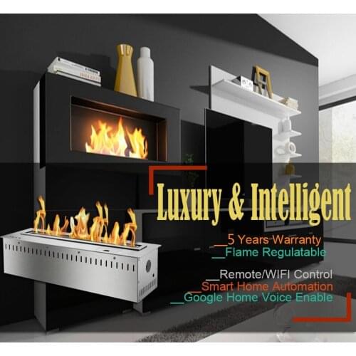 Inno-Fire 36 inch modern fireplace ethanol remote control fireplace