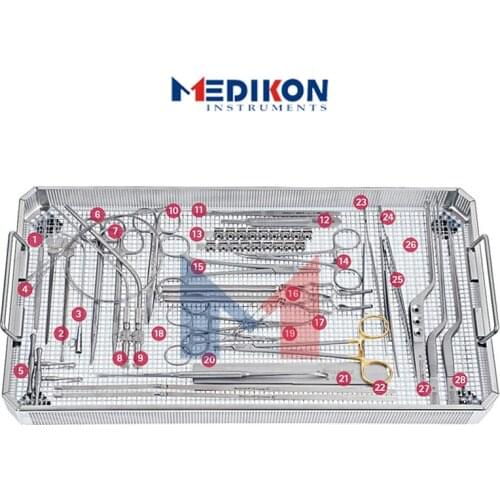 WFNS Cranial neurosurgery spine spinal surgery instruments tools Set Tray craniotomy cranio maxillofacial neuro surgical set