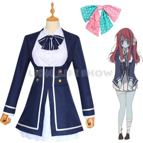 Zombieland Saga Minamoto Sakura Cosplay Costume School Uniform Women Dress Suit