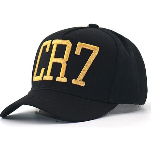 Cristiano Ronaldo CR7 3D embroidery bone baseball cap cotton adjustable black curved sun hats drop shipping
