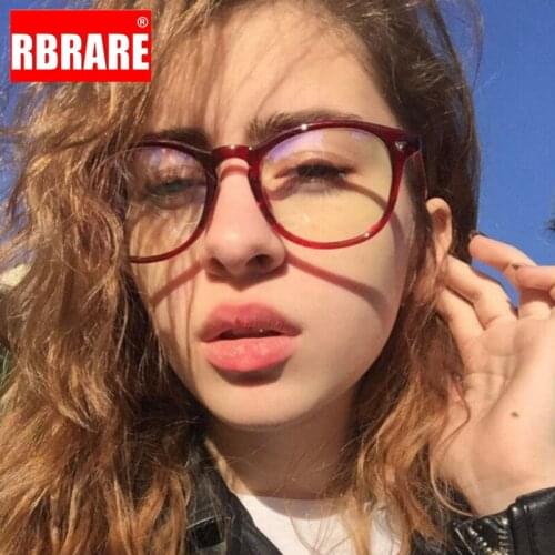 RBRARE Round Glasses Women Transparent Lens Optical Glasses Frame Classic Vintage Eye Glasses Frames for Women Gafas De Marca