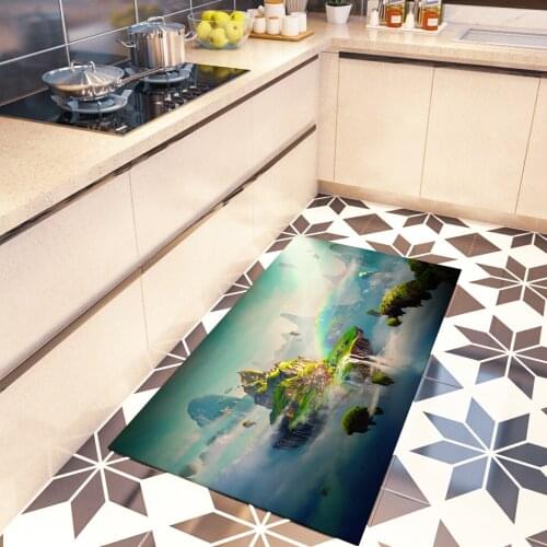 Floor Mat Forest Landscape Kitchen Area Rugs Living Room Bedroom Bathroom Decoration Vegetation Printed Large Carpet