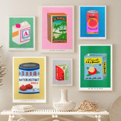 Boho Botanical Flowers Leaves Minimalist Line Wall Art Canvas Painting Posters And Prints Wall Pictures For Living Room Decor