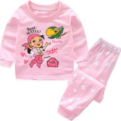 New Kids Pajamas Clothes Set Baby Boy Girl Homewear Top Pant Sleepwear Nightwear Pjs In Stock Drop Shipping
