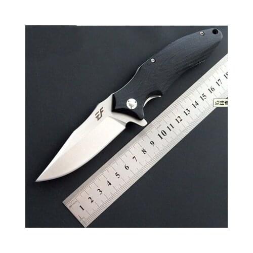 New folding knife D2 steel + G10 handle knife sleeve ball bearing knife outdoor with high hardness EDC cutter