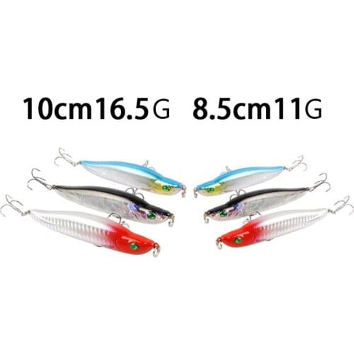 Lifelike 3D Eyes Anti-Corrosion Bionic Plastic Fishing Bait Artificial Sinking Pencil 11g,17g Freshwater Fishing Lure Hard Bait
