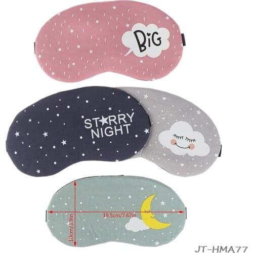 Cartoon Eye Cover Travel Eye Band Sleeping Aid Kids Blindfold Sleeping Mask Creative Funny Eyepatch Sleep Mask Cute Cotton