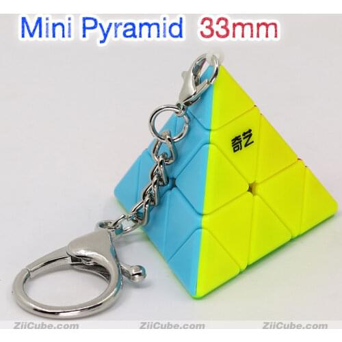 QiYi XMD Magic Cube 3x3 Pyramid Keycahin Magico Cubo Pyuaminx Pyramorphix Stickerless Mini Magical Puzzles Educationl Toys Game