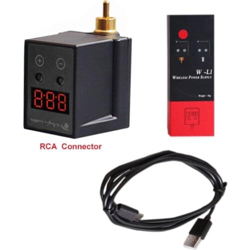 LCD Screen RCA/DC Connector Tattoo Supplier for Tattoo Pen Machine Wireless Rechargable Tattoo Power Supply Mini Power Device