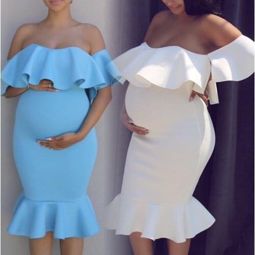 Photography Props Dresses For Pregnant Women Clothes Pregnancy Dresses Off Shoulder Maternity Dresses For Photo Shoot Maternity