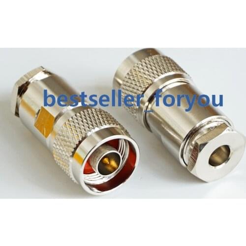 RF N Connector Male Plug Clamp Coaxial for LMR195 RG58 RG142 RG400 Cable