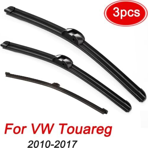 MIDOON Wiper LHD RHD Front Wiper Blades For VW Touareg 2010- 2017 2016 2015 Windshield Windscreen Front Window 26"+26"+14"