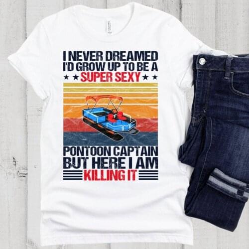 Harajuku Top Women T-shirt Casual Pontoon Captain Print Ladies Basic O-collar Short Sleeved Women T-shirt Girl,Drop Ship