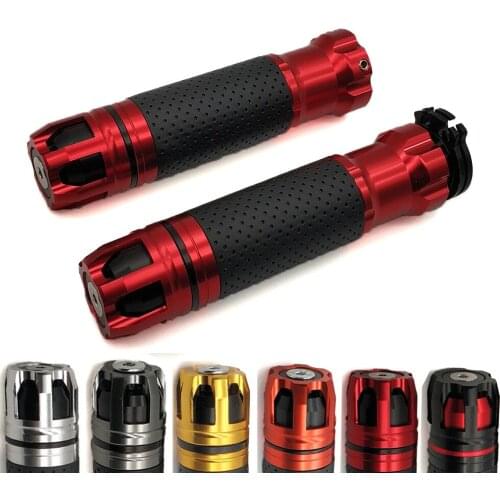 Universal 22 24MM CNC Motorcycle handle Bar Grips handlebar Ends For Suzuki GT550 RG500 RGV250 VS VZ 800 Bandit 650S DL1000